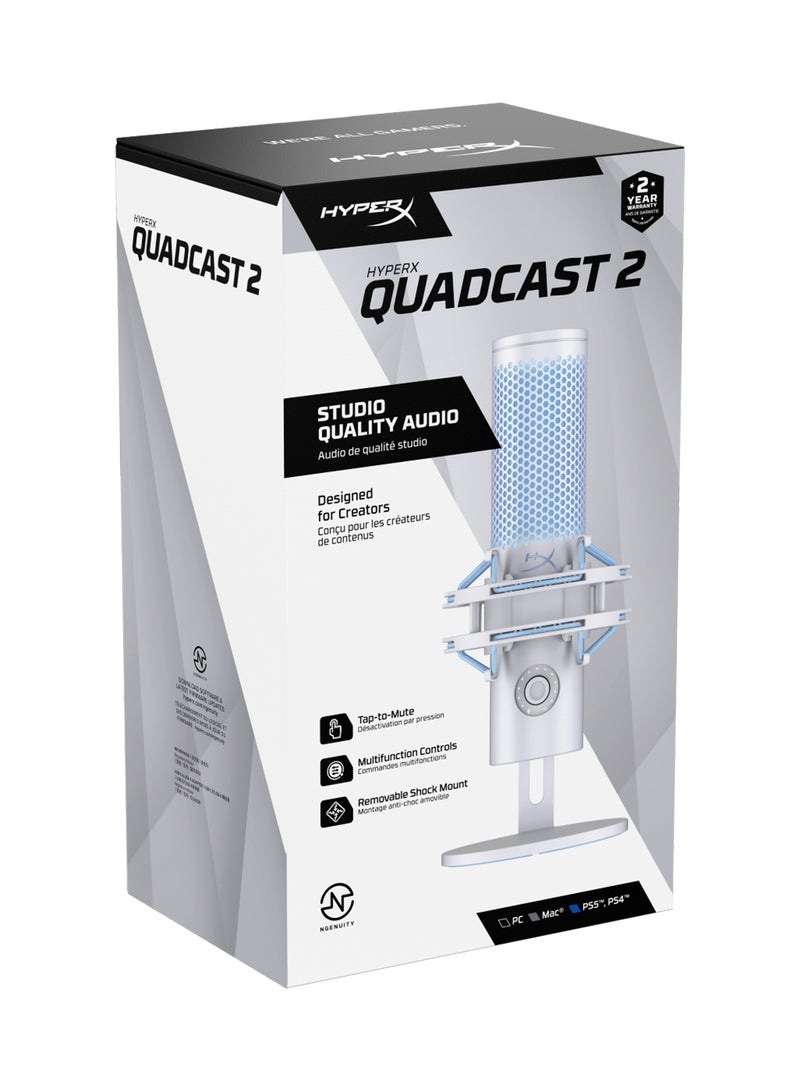 HYPERX QuadCast 2 Frost Microphone  - Image 5