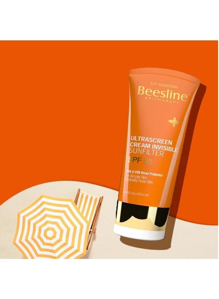 بيزلين كريم أولترا سكرين فلتر شمس غير مرئي SPF50+ - 60 مل - Image 2