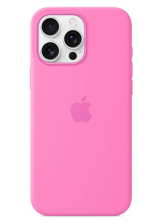 ابل  Apple iPhone 16 Pro Max Silicone Case with MagSafe Peony - Image 1