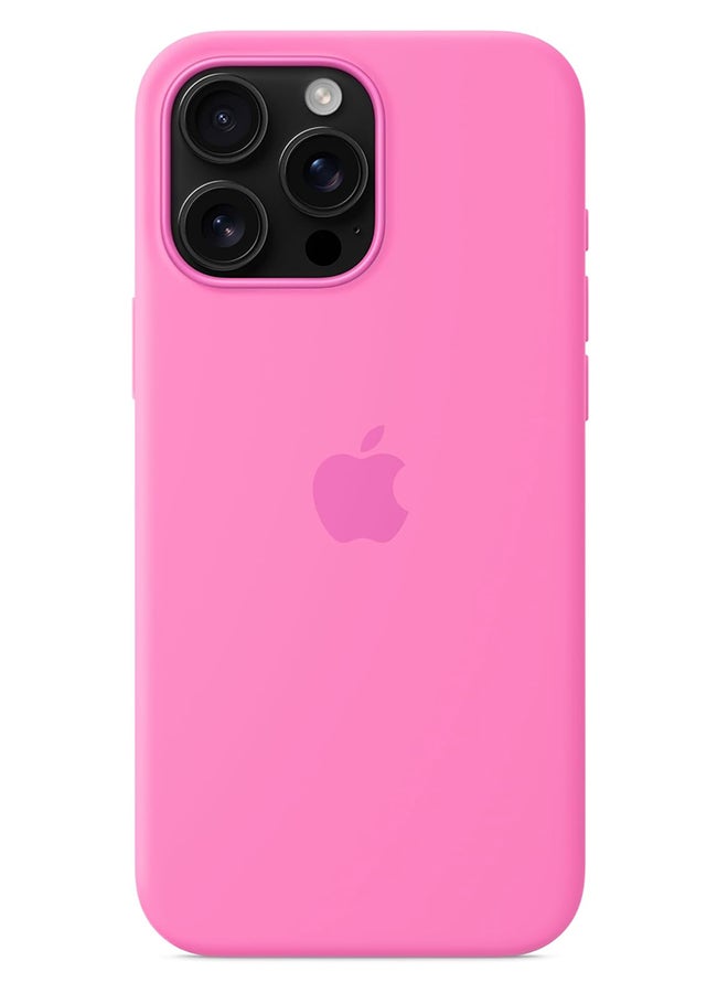 ابل  Apple iPhone 16 Pro Max Silicone Case with MagSafe Peony - Image 4