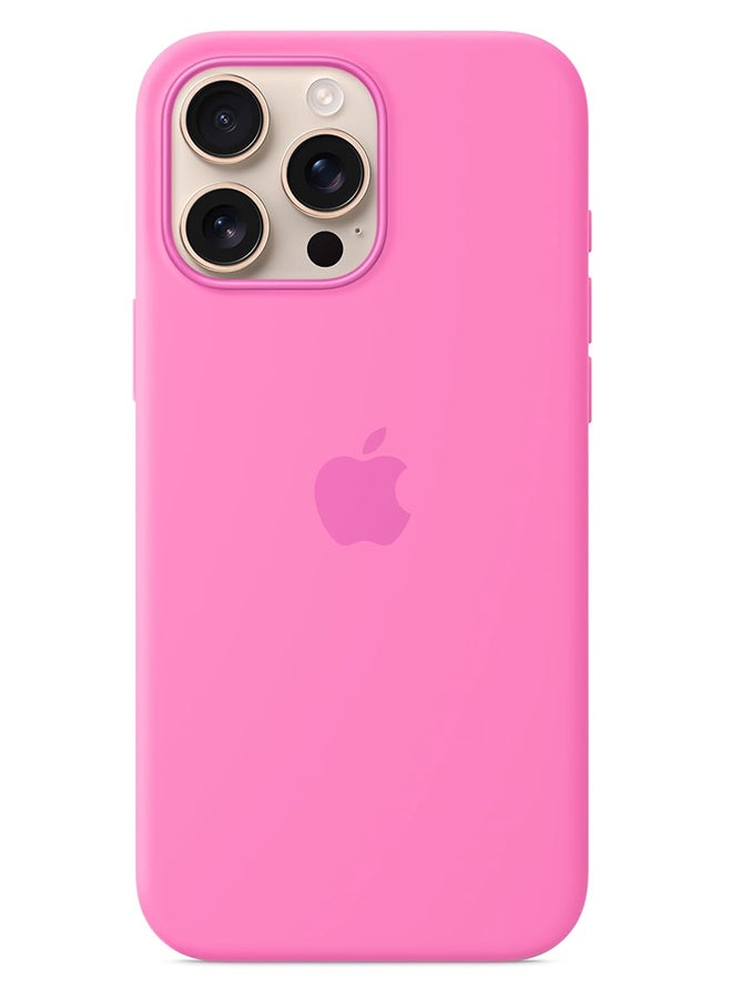 ابل  Apple iPhone 16 Pro Max Silicone Case with MagSafe Peony - Image 2