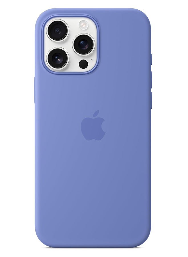 ابل  Apple iPhone 16 Pro Max Silicone Case with MagSafe Periwinkle - Image 1