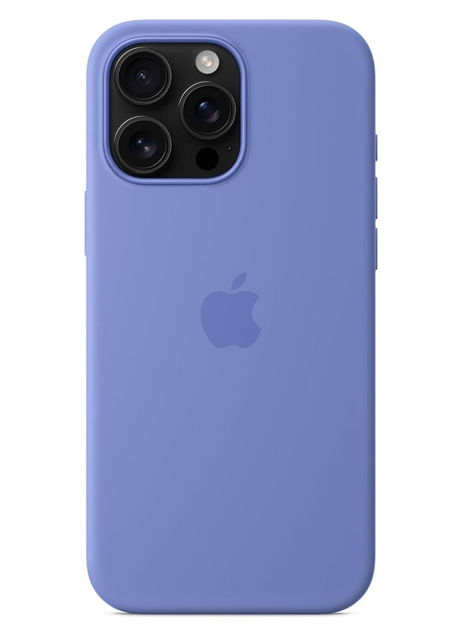 ابل  Apple iPhone 16 Pro Max Silicone Case with MagSafe Periwinkle - Image 4