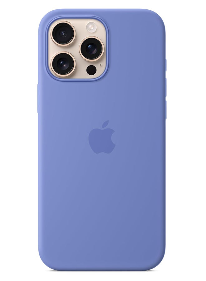 ابل  Apple iPhone 16 Pro Max Silicone Case with MagSafe Periwinkle - Image 2