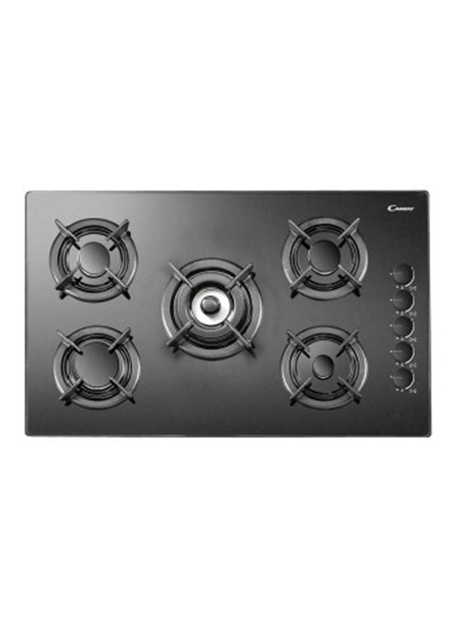 كاندي 90 Cm Built In  5 Burners Gas Hob - Made in Italy CVG9CB SASO Black 