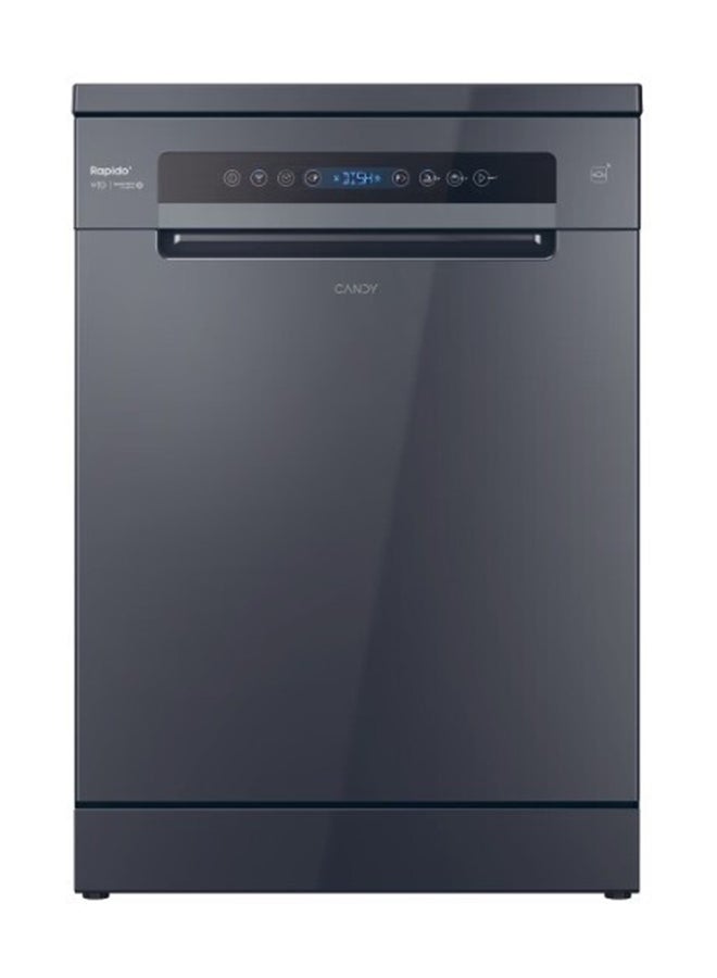 CANDY Rapido Free Standing Dishwasher ,15 Places Setting , Advanced Remote Control CF 5C6F0A-19 Anthracite - Image 1