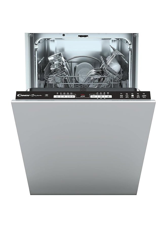 CANDY Built In Brava Dishwasher, Full-integrated, 9 place Settings CDIH 1L949-80 Inox - Image 1