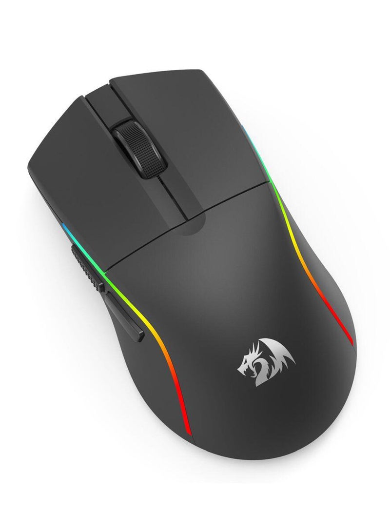 REDRAGON M816-PRO Wireless Gaming Mouse, 26K DPI Tri-Mode 61G Ultra-Light Mouse Gaming, RGB, 6 Full Programmable Buttons Mice, Software Support, 200Hrs Long Battery Life for PC, Mac - Image 4