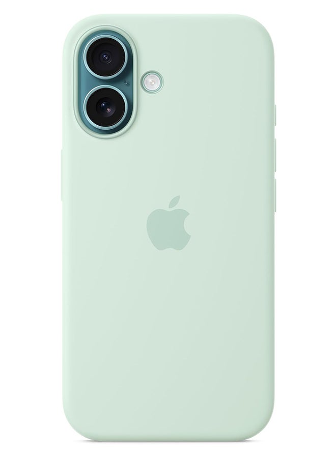 Apple iPhone 16 Silicone Case with MagSafe​​​​​ - Aquamarine - Image 1