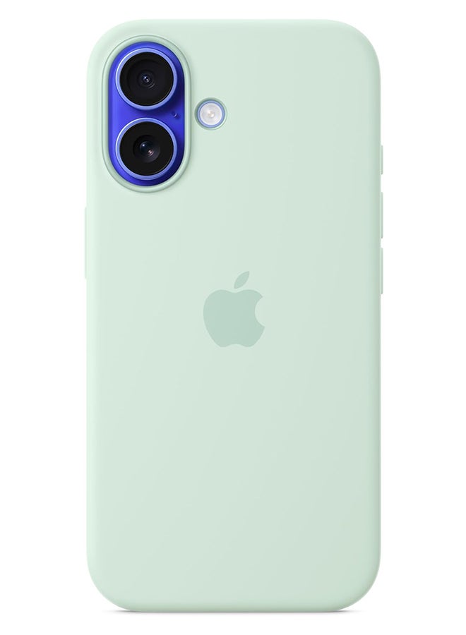 Apple iPhone 16 Silicone Case with MagSafe​​​​​ - Aquamarine - Image 2