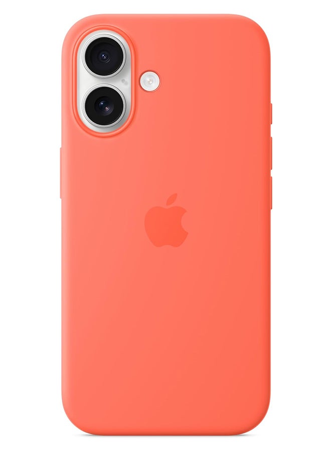 ابل  Apple iPhone 16 Silicone Case with MagSafe Tangerine - Image 1