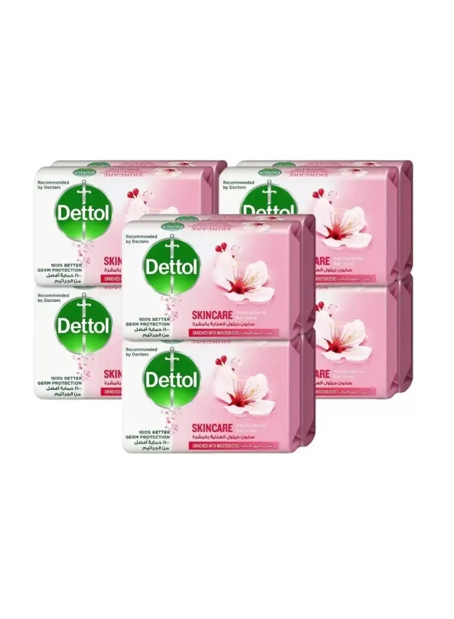Dettol Skincare Antibacterial Bar Soap Enriched With Moisturizers, 100percent Germ protection- 6X70gms Rose & Sakura Blossom 70gms per bargrams - Image 1