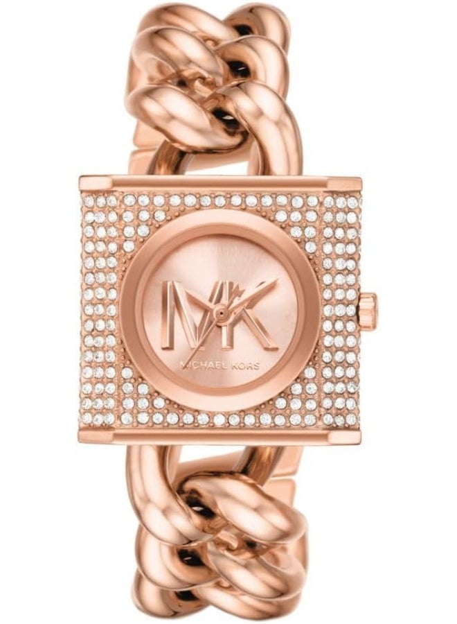 مايكل كورس Women's Cleo Rose Gold Stainless Steel Watch MK4827 - Image 1