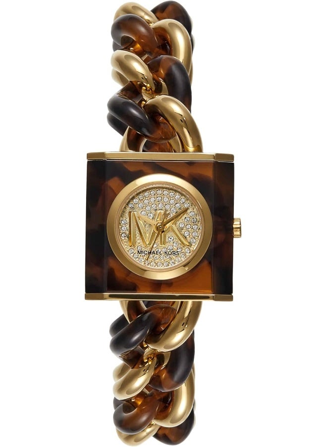 مايكل كورس ساعة سلسلة قفل متعددة من الفولاذ المقاوم للصدأ MK4808 - Image 1