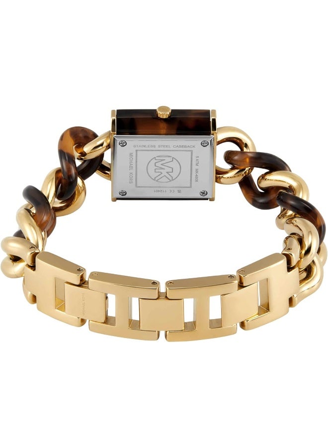 مايكل كورس ساعة سلسلة قفل متعددة من الفولاذ المقاوم للصدأ MK4808 - Image 4