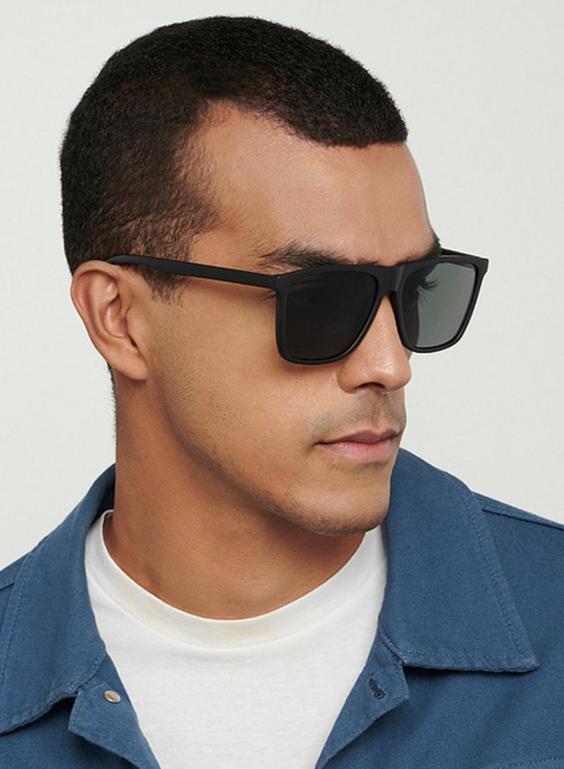 VINCENT CHASE Vincent Chase Eyewear Athleisure By Lenskart | Full Rim Square Branded Latest and Stylish Sunglasses | Polarized and 100% UV Protected | For Men & Women | Large | VC S14525 Green - Pack of 1  - Image 3