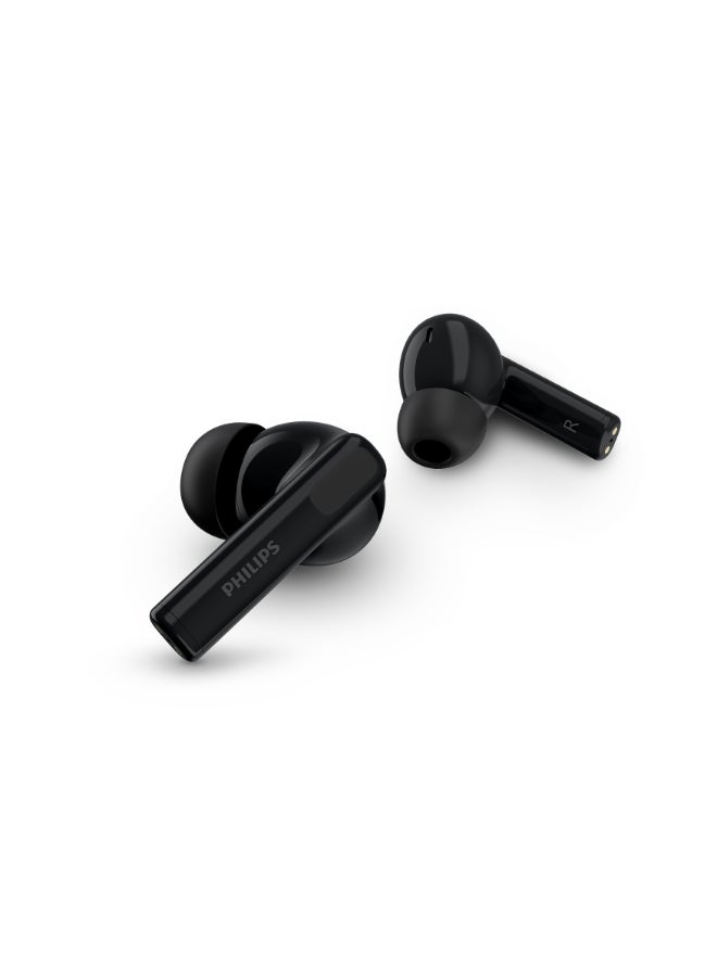 Philips TAT3559 Bluetooth Earphones 20H Battery 10mm Drivers True Wireless Earbuds Fast Charge IPX4 Active Dynamic Bass Bluetooth 5.4 Active Noise Canceling Mono Mode In- Ear Fit Black - Image 2