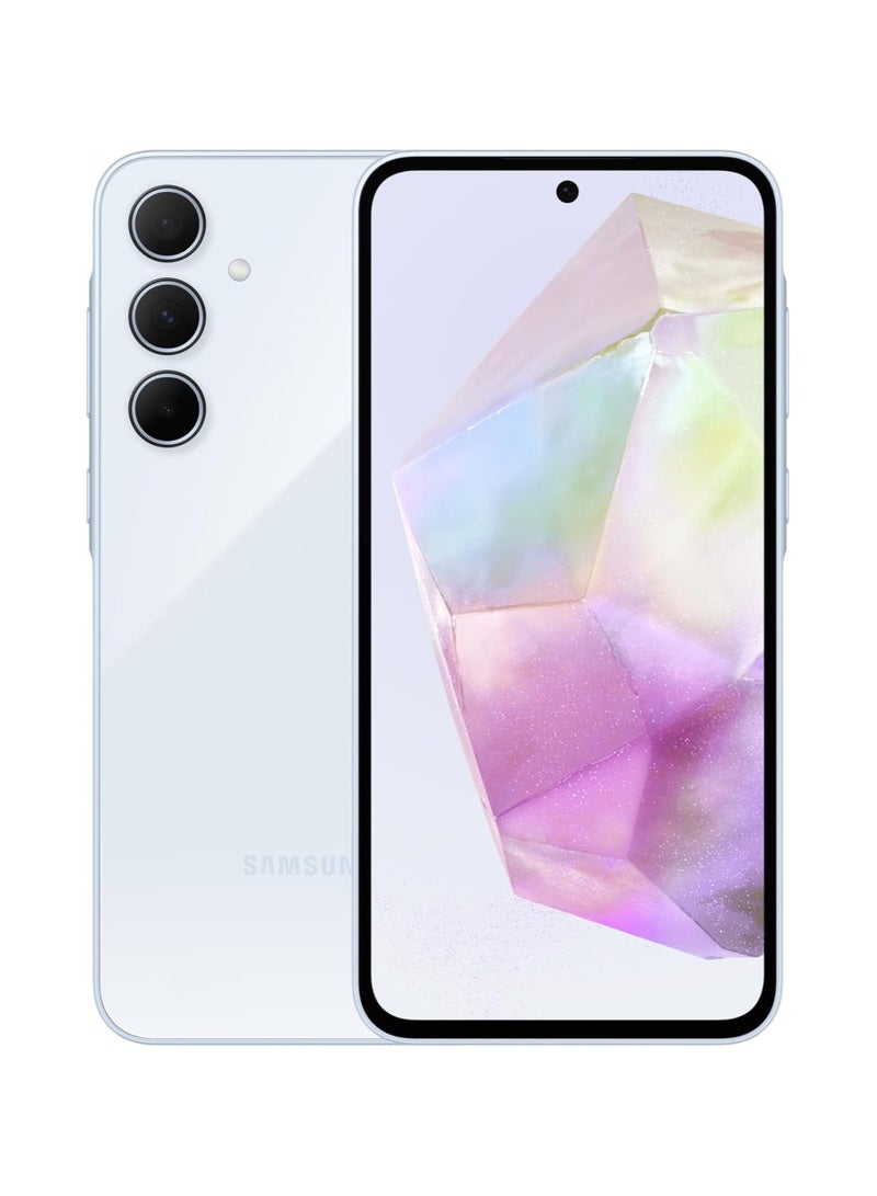 Samsung Galaxy A35 5G (Awesome Iceblue, 8GB RAM, 128GB Storage) Premium Glass Back 50 MP Main Camera (OIS) Nightography IP67  Corning Gorilla Glass Victus+ sAMOLED with Vision Booster - Image 1