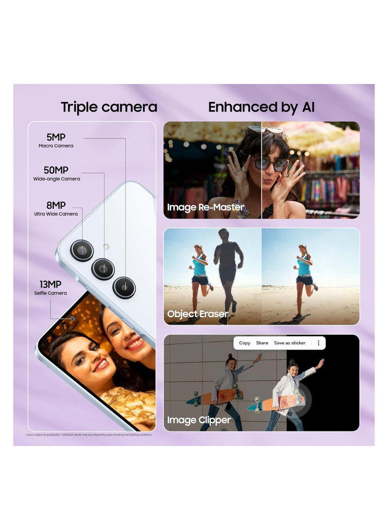 Samsung Galaxy A35 5G (Awesome Iceblue, 8GB RAM, 128GB Storage) Premium Glass Back 50 MP Main Camera (OIS) Nightography IP67  Corning Gorilla Glass Victus+ sAMOLED with Vision Booster - Image 3