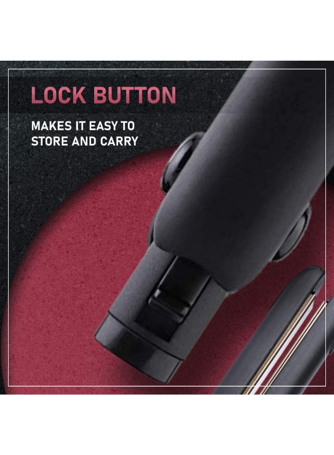 وال مستقيم الشعر ومجعد الشعر من برو شاين للعناية بالأركان | ألواح سيراميك مشبعة بزيت الأركان | لمعة مضادة للتجاعيد | شاشة LED | 180°C–230°C | إيقاف تشغيل تلقائي | سلك احترافي بطول 3م – 05316-027 - Image 5