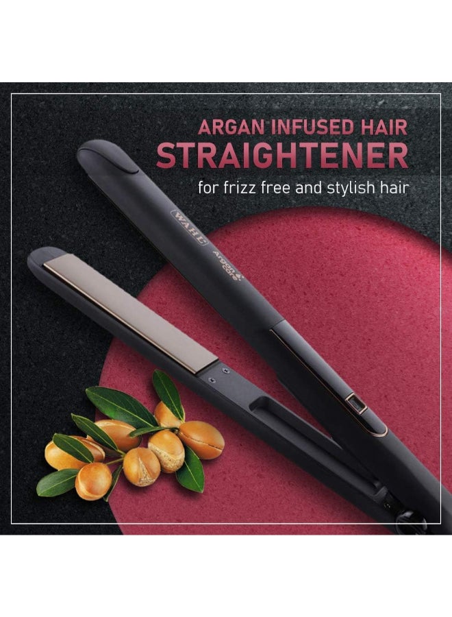 وال مستقيم الشعر ومجعد الشعر من برو شاين للعناية بالأركان | ألواح سيراميك مشبعة بزيت الأركان | لمعة مضادة للتجاعيد | شاشة LED | 180°C–230°C | إيقاف تشغيل تلقائي | سلك احترافي بطول 3م – 05316-027 - Image 3