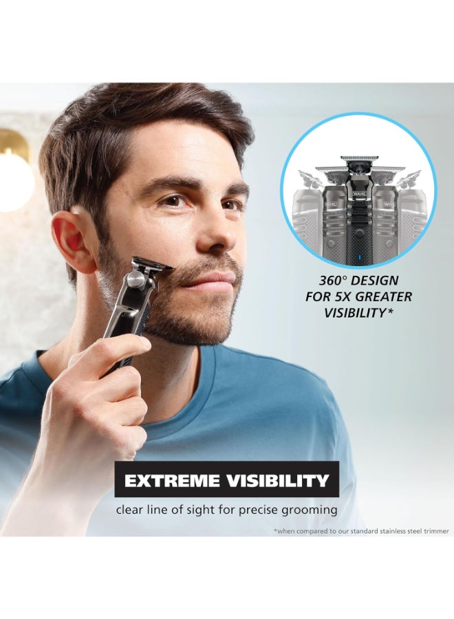 وال Pro Series Skeleton Beard Trimmer With Forever Blade | Lithium-Ion Global Pack | 120 Min Runtime | Quick Charge | High-Precision Grooming | Multi-Purpose Heads | Non-Slip Grip 3024849 Balck 480 Gram - Image 3