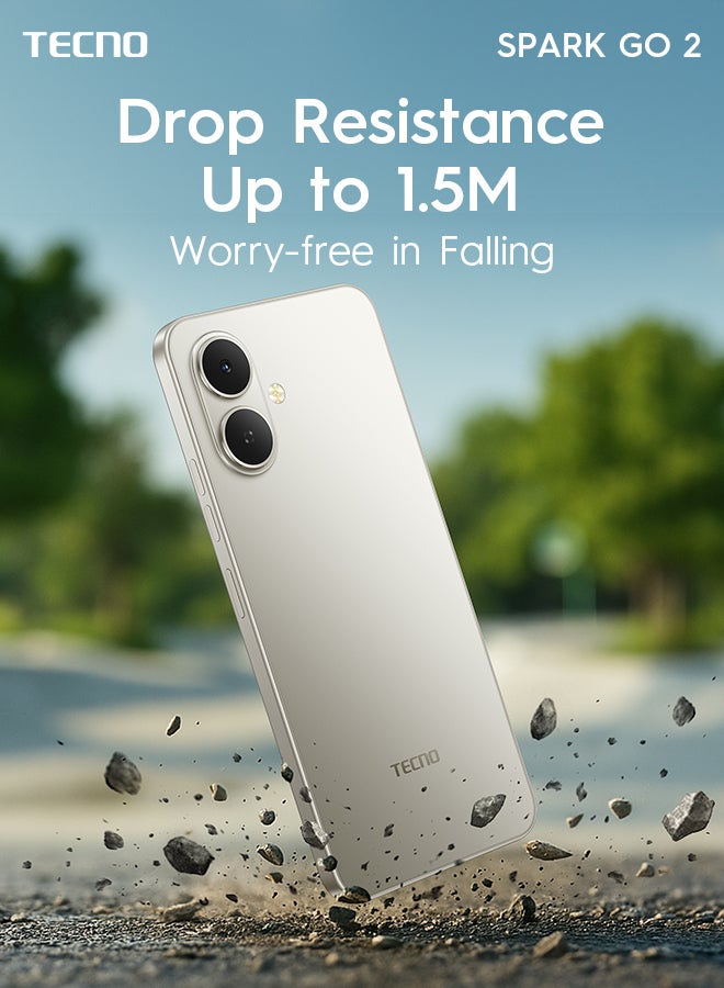 Spark Go 2 Dual SIM Titanium Grey 3GB RAM 64GB  4G - Middle East Version