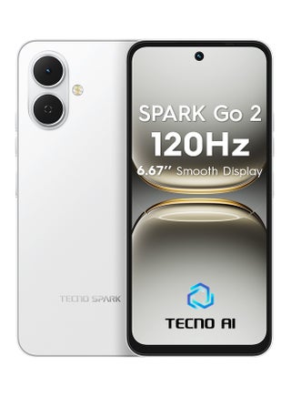 Spark Go 2 Dual SIM Veil White 4GB RAM 128GB  4G - Middle East Version - pnsku/N70191642V/45/_/1751987771/8643acac-21e2-4c53-a323-b5e50823c9ef