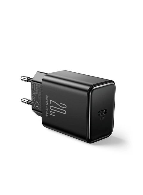 JR-TCF06eu Flash Series EU 20W PD USB - Type C Single Port - Black