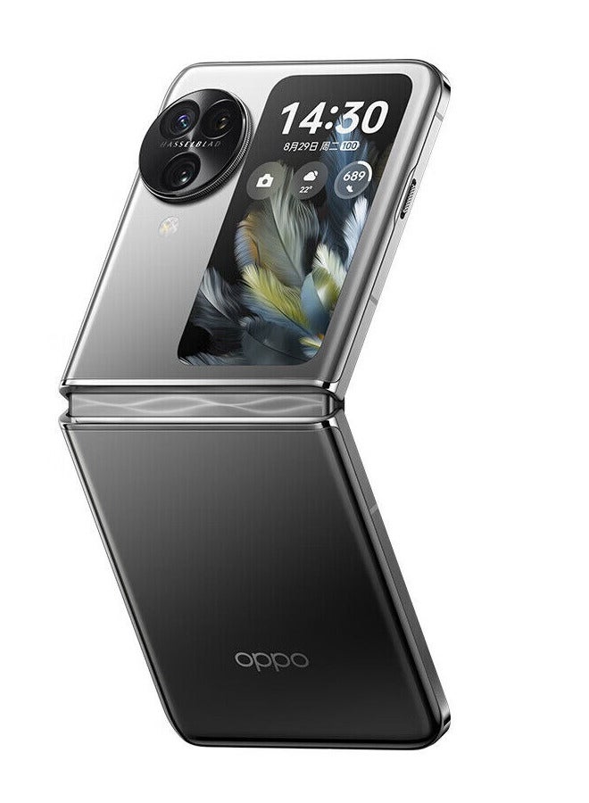 OPPO Find N3 Flip 5G 6.8-Inch 16GB+512GB AMOLED Folded Flexible Screen Dimensity 9200 Octa Core 44W SUPERVOOC NFC - Black - Image 1