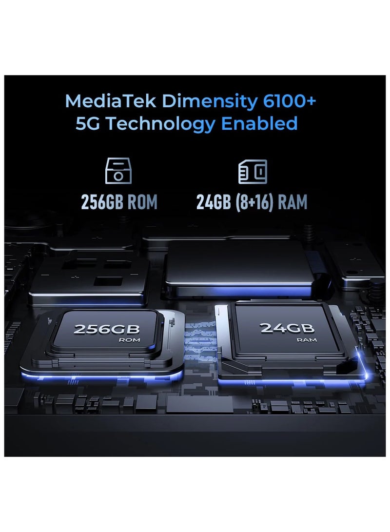 أوكيتل WP36 Rugged Phone 10600mAh Battery 8D Sound Triple-Cam 16GB+128GB MediaTek 8788 - Image 5