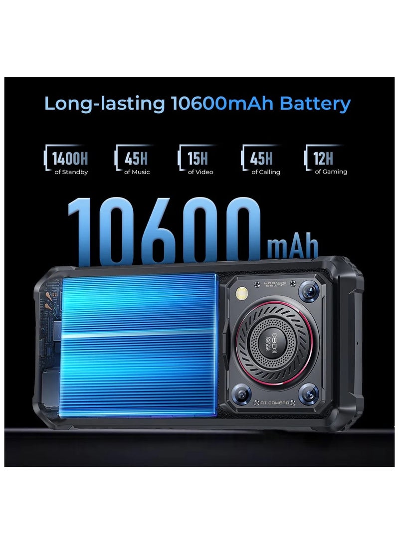 أوكيتل WP36 Rugged Phone 10600mAh Battery 8D Sound Triple-Cam 16GB+128GB MediaTek 8788 - Image 3