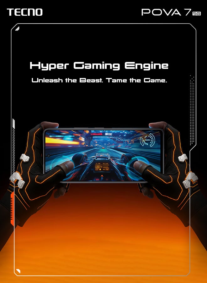 TECNO Pova 7  Dual SIM Stardust Pink 8GB 256GB  5G + Free Gifts (Wireless Powerbank + Magnetic Case + Magnetic Card) - Middle East Version - Image 3