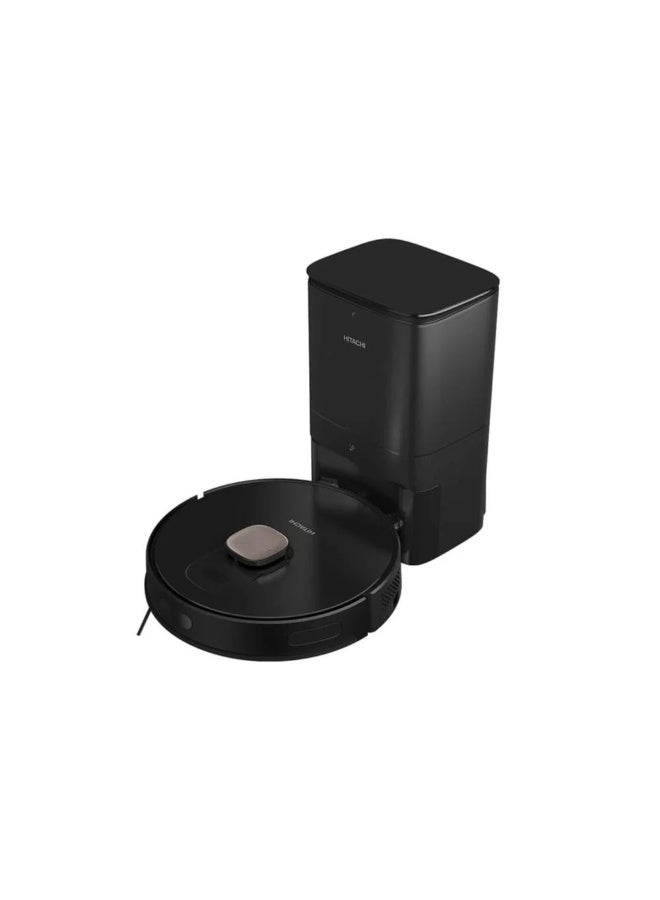 هيتاشي Laser Robot Vacuum with Self-Empty Canister 1 W RV-X20DPBKCG Black - Image 1