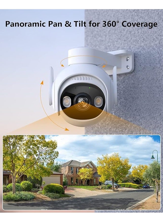 IMOU Outdoor Security Camera with AI Human & Vehicle Detection,3K FHD Pan/Tilt Wi-Fi Camera, IP66 Weatherproof，Full Color Night Vision,Active Deterrence with 2-Way Talk, Smart Tracking Cruiser2 5MP  - Image 4