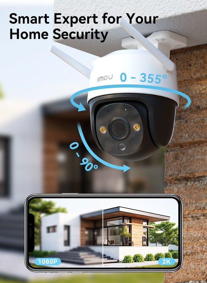 IMOU Cruiser SE+ 3MP Camera, Outdoor Security Camera for Home, WiFi CCTV Camera for Home, Surveilliance Camera with 360° Coverage, Human/Motion Detection, Smart Night Vision, IP66, Two-Way Talk  - Image 5