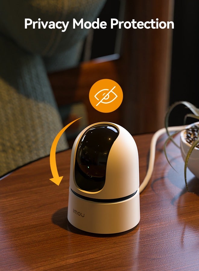 Indoor Security Camera,Two lens resolution total 6MP, AI Human & Pet Detection，Smart Tracking, Smart Color Night Vision,Privacy Mode, Active Deterrence with 2-Way Talk,Ranger Dual 6MP