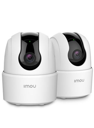 Pack of 2 Ranger 2C 360 Degree WiFi Security Camera (White), Up to 256GB SD Card Support, 1080P Full HD, Privacy Mode, Alexa Google Assistant, Motion Detection & Human Detection, 2-Way Audio, Night Vision - pnsku/N70191835V/45/_/1751978030/26fcc82c-5118-4692-8948-5737bbe61bc6