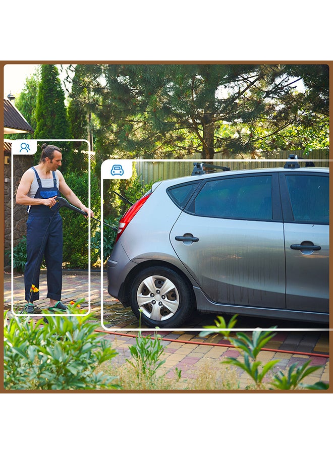 ايمو كاميرا أمان خارجية 6 ميجابكسل مزدوجة العدسة كاميرا CCTV واي فاي كروزر مزدوجة 2 رؤية ليلية مضادة للغبار ومقاومة للماء دعم التحدث ثنائي الاتجاه دعم الذكاء الاصطناعي للكشف عن البشر والمركبات فتحة بطاقة Micro SD (حتى 512 جيجابايت) - Image 4