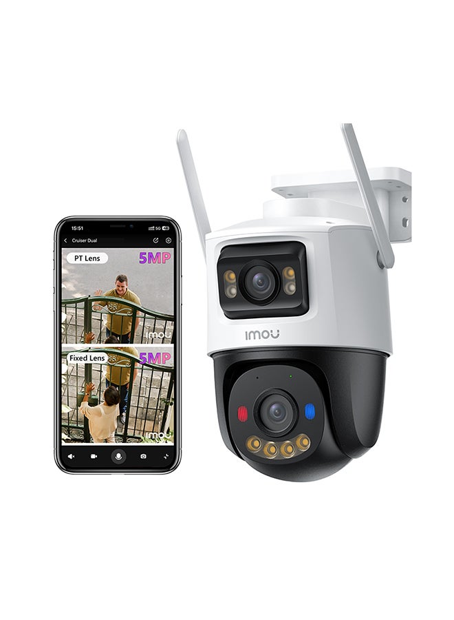 IMOU 3K Outdoor Camera 10MP Security Camera 3K& 3K Wireless Camera, Dual-Lens Camera Outdoor, CCTV Camera for Home, Wireless Camera 5MP Fixed Lens & 5MP PT lens, Cruiser Dual 10MP  - Image 1