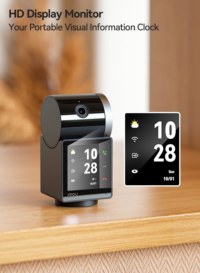 Indoor Video Intercom Camera, 3K 5MP Resolution, AI Smart Detection,  AI Human & Pet Detection, Smart Tracking, Privacy Mode, Active Deterrence, with 2-Way Talk, Rex VT