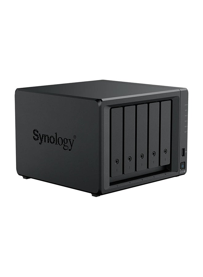سينولوجي DiskStation DS1525+ NAS Enclosure, AMD Ryzen V1500B, 8GB RAM, 5 Drive Bays, 3.5" SATA HDD, 2.5" SATA SSD & M.2 2280 NVMe SSD Support | DS1525+ Black  - Image 3