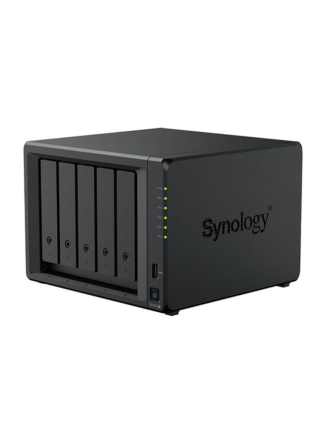 سينولوجي DiskStation DS1525+ NAS Enclosure, AMD Ryzen V1500B, 8GB RAM, 5 Drive Bays, 3.5" SATA HDD, 2.5" SATA SSD & M.2 2280 NVMe SSD Support | DS1525+ Black  - Image 2