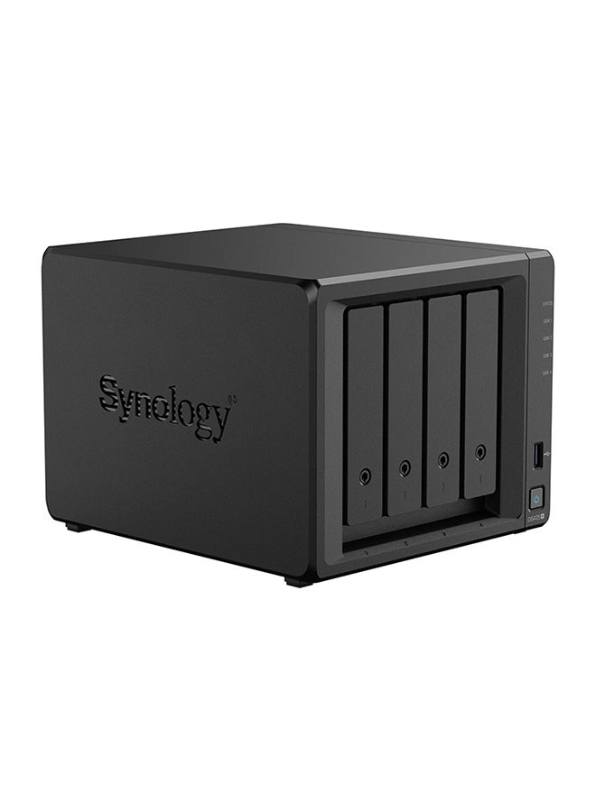 سينولوجي DiskStation DS425+ 4-Drive Bays NAS Server, Intel Celeron J4125, 2GB Memory, 3.5" SATA HDD, 2.5" SATA SSD, M.2 2280 NVMe SSD Drive Types, Hot Swappable, DS425+ Black  - Image 1