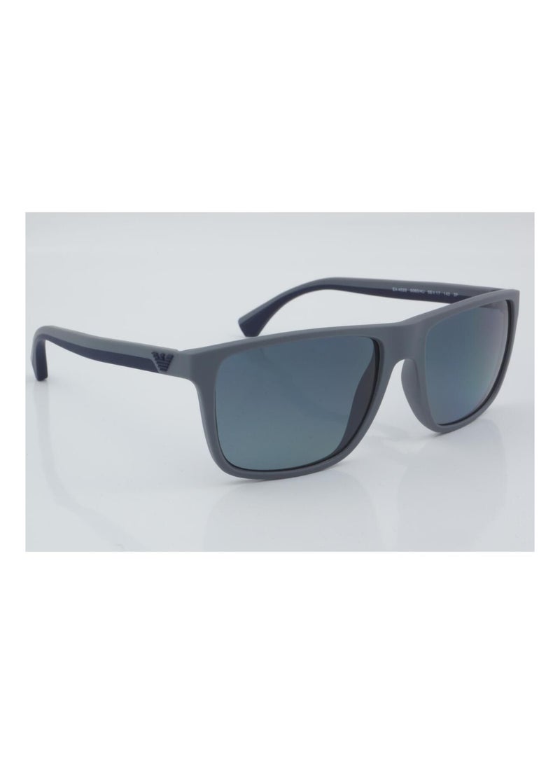 EMPORIO ARMANI Men's Square  Sunglasses- EA 4033 - Lens Size-56Mm - Matte Grey - Image 3