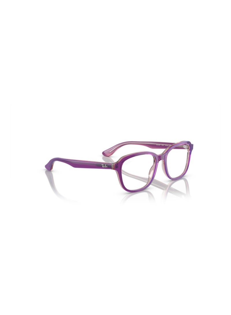 Ray-Ban Jr. Vista Unisex Square  Eyeglasses- RB 1627 - Lens Size-48Mm - Top Purple/Pink/Beige  - Image 4
