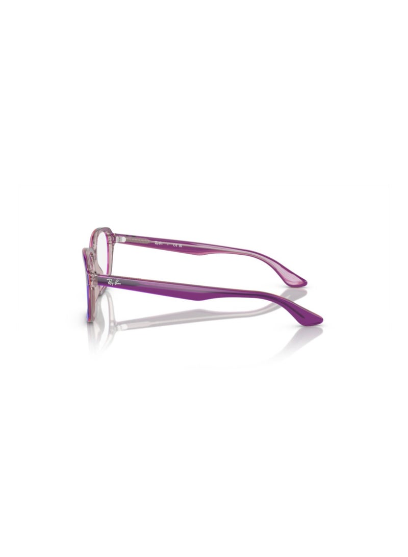 Ray-Ban Jr. Vista Unisex Square  Eyeglasses- RB 1627 - Lens Size-48Mm - Top Purple/Pink/Beige  - Image 2