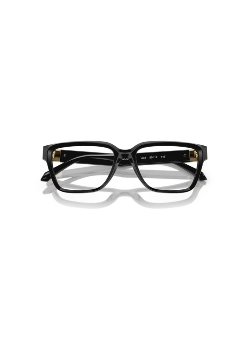 VERSACE Women's Rectangular  Eyeglasses- VE 3357 - Lens Size-53Mm - Black - Image 5