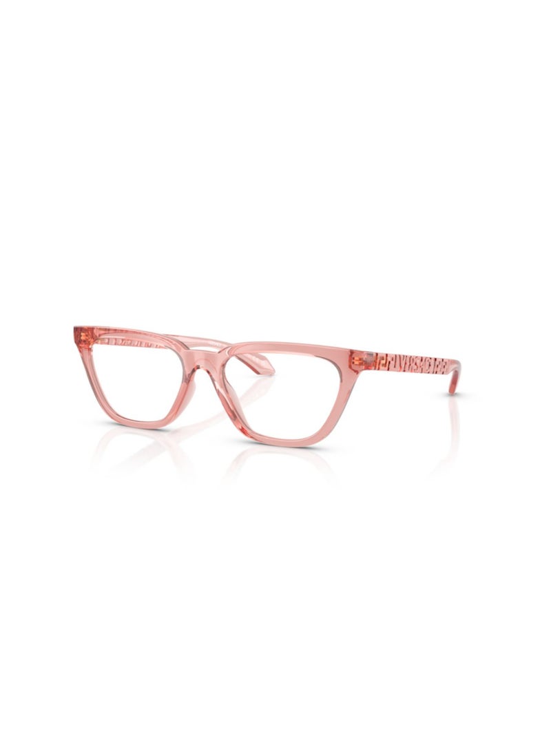 VERSACE Women's Cat Eye  Eyeglasses- VE 3352U - Lens Size-53Mm - PEAch - Image 1