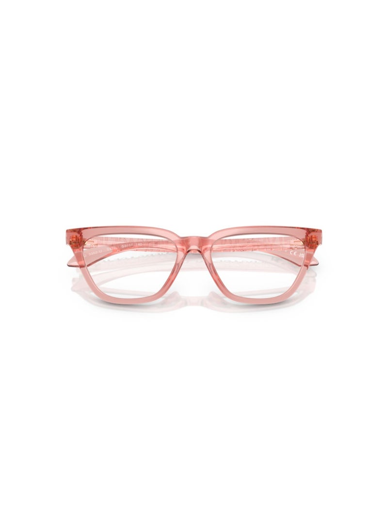 VERSACE Women's Cat Eye  Eyeglasses- VE 3352U - Lens Size-53Mm - PEAch - Image 5